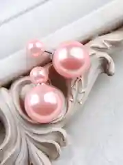 Розовый серьги жемчужные