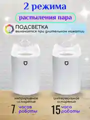 Белый увлажнитель воздуха для дома, увлажнитель с подсветкой, аромадиффузор