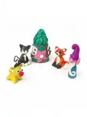 Пластилин мягкий восковой BRAUBERG KIDS, 6 цветов, 90г, со стеком, 106493