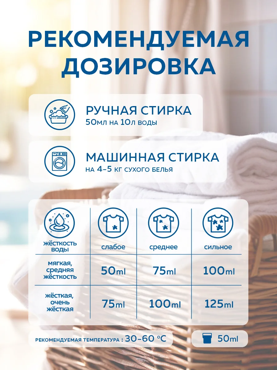 Концентрированный кондиционер для белья Tori Original fresh, 1 л
