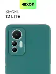 Чехол BROSCORP для Xiaomi 12 Lite матовый силиконовый тонкий, бортик вокруг камер
