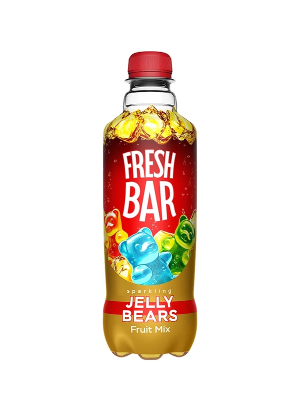 Напиток газированный б/а FRESH BAR Напиток Jelly bears, 0,48л пл/б
