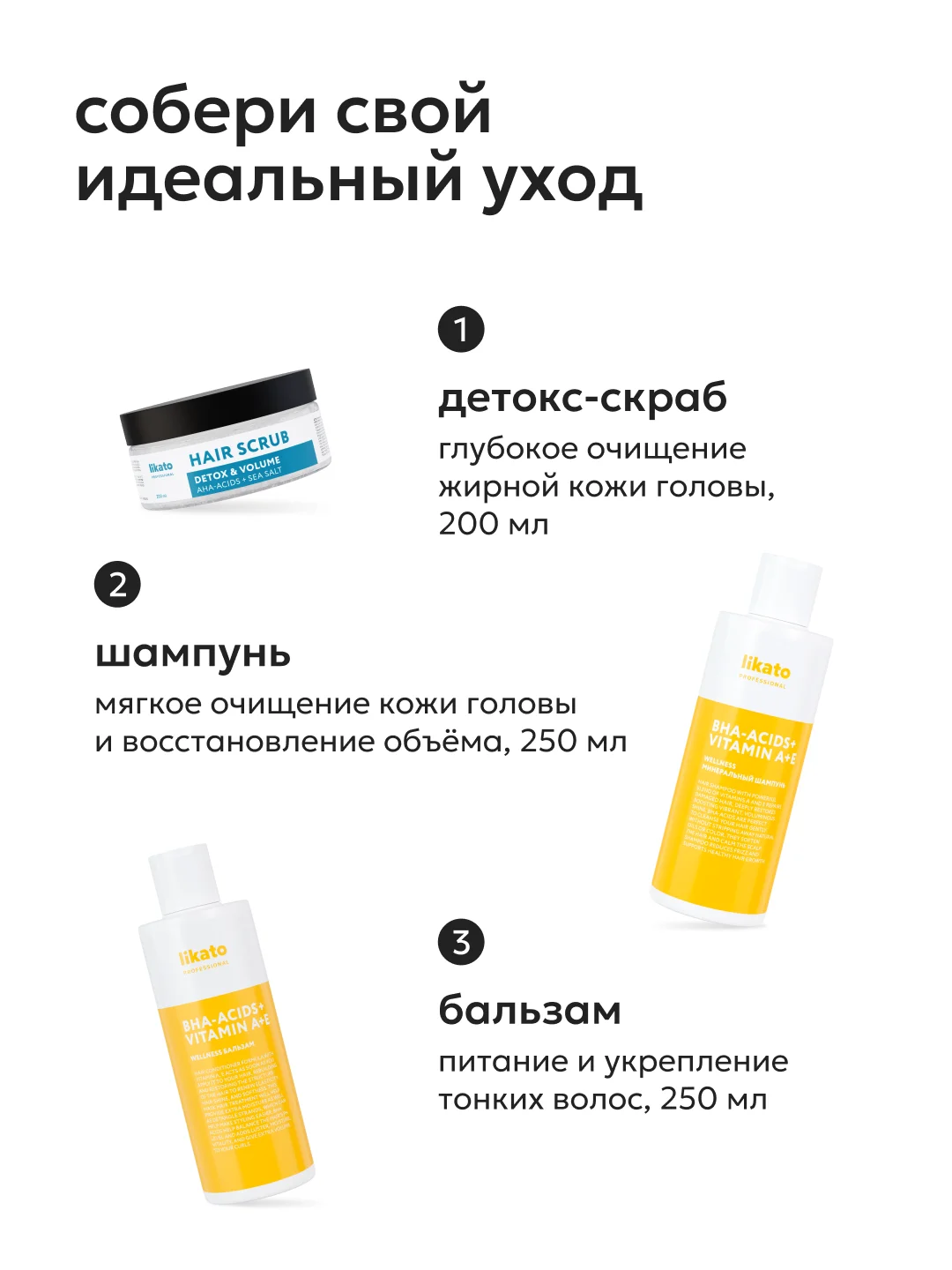 Likato Professional Cкраб для кожи головы с эффектом прикорневого объема, 200 мл