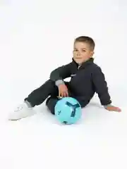 Угольный флисовый комбинезон. Утенок