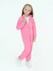 Розовый флисовый комбинезон. Утенок