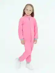 Розовый флисовый комбинезон. Утенок