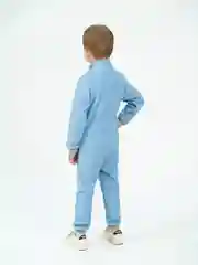Голубой флисовый комбинезон. Утенок