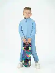 Голубой флисовый комбинезон. Утенок