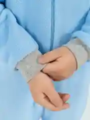 Голубой флисовый комбинезон. Утенок