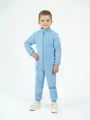 Голубой флисовый комбинезон. Утенок