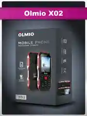Красный мобильный телефон Olmio X02