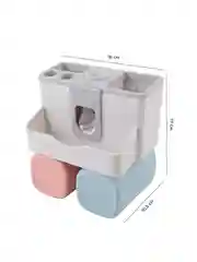 Серый меланж держатель для зубных щеток Birdhouse, пресс дозатор для зубной пасты