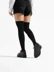 Угольный гольфы женские высокие