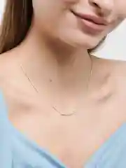 Небесно-голубой цепочка с кулоном