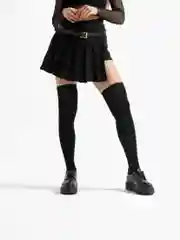 Черный гольфы женские высокие