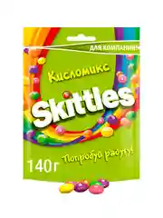 Skittles Кисломикс драже в разноцветной сахарной глазури для компании 140г