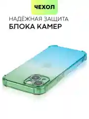 Лайм чехол для iPhone 15, 14, Pro, Max, Plus, силиконовый, BROSCORP, противоударный, углы, карман