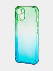 Лайм чехол для iPhone 15, 14, Pro, Max, Plus, силиконовый, BROSCORP, противоударный, углы, карман
