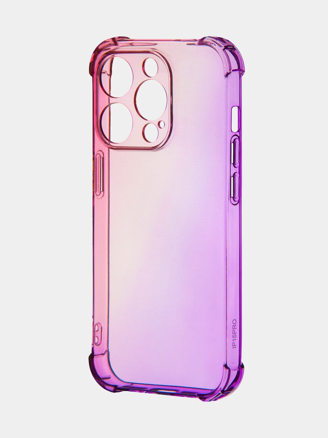 Розовый чехол для iPhone 15, 14, Pro, Max, Plus, силиконовый, BROSCORP, противоударный, углы, карман