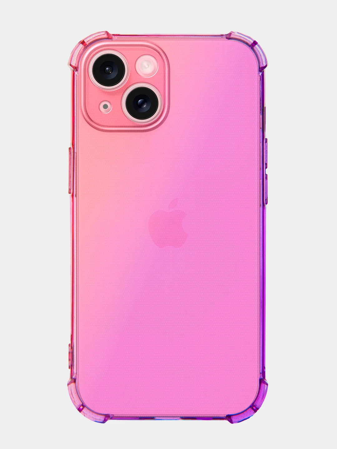 Розовый чехол для iPhone 15, 14, Pro, Max, Plus, силиконовый, BROSCORP, противоударный, углы, карман