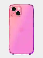 Розовый чехол для iPhone 15, 14, Pro, Max, Plus, силиконовый, BROSCORP, противоударный, углы, карман