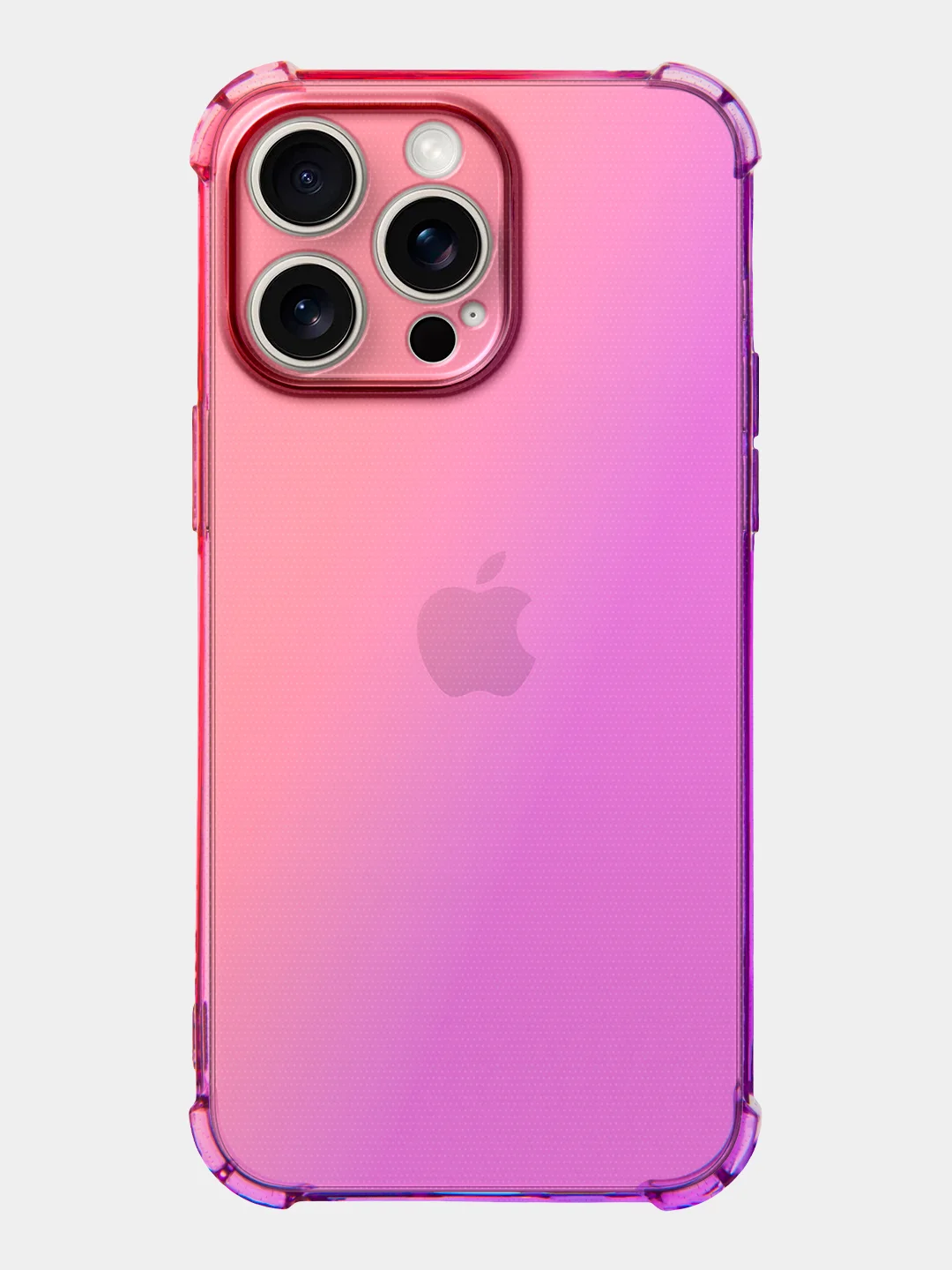 Розовый чехол для iPhone 15, 14, Pro, Max, Plus, силиконовый, BROSCORP, противоударный, углы, карман