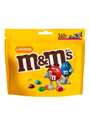 Конфеты M&M's драже с арахисом и молочным шоколадом для компании, 360г