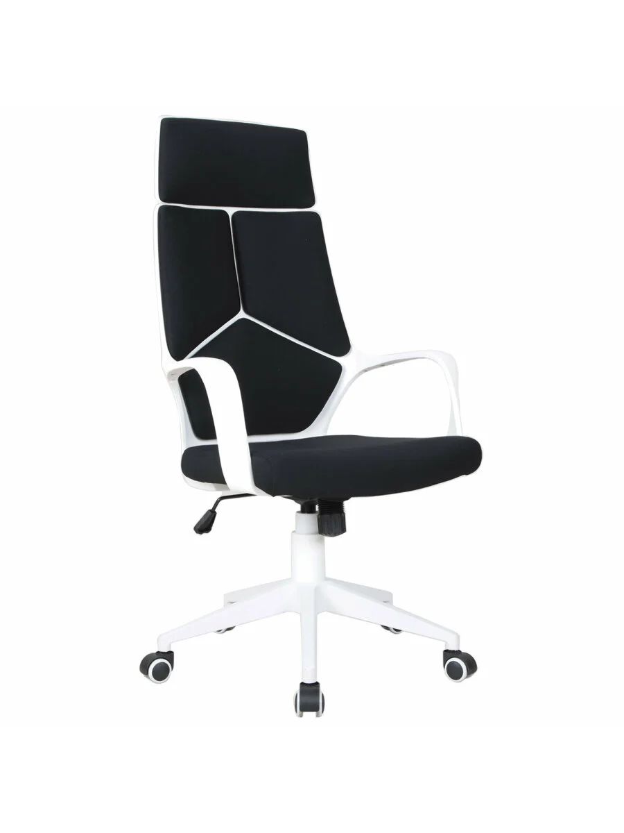 Кресло офисное BRABIX PREMIUM Prime EX-515, пластик белый, ткань, черное, 531812