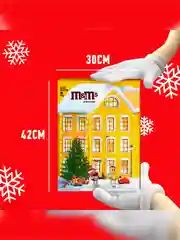 Сладкий подарок M&M's & Friends Адвент-календарь на Новый Год, набор конфет M&M's, Snickers, Twix, Bounty, Milky Way, Mars с пазлом внутри 250г