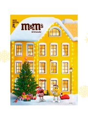 Сладкий подарок M&M's & Friends Адвент-календарь на Новый Год, набор конфет M&M's, Snickers, Twix, Bounty, Milky Way, Mars с пазлом внутри 250г