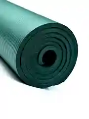 Тёмно-зелёный коврик для йоги и фитнеса ProRun, NBR, 183x61x1,0 см, черный, 100-5054