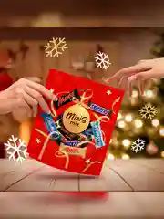 Сладкий подарок Minis Mix на Новый Год, набор конфет Snickers, Twix, Bounty, Milky Way, Mars 278г