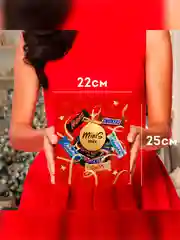 Сладкий подарок Minis Mix на Новый Год, набор конфет Snickers, Twix, Bounty, Milky Way, Mars 278г