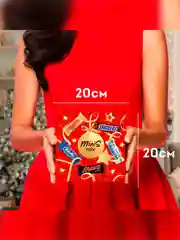 Сладкий подарок Minis Mix на Новый Год, набор конфет Snickers, Twix, Bounty, Milky Way, Mars 162г