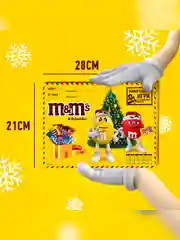 Сладкий подарок M&M's & Friends на Новый Год, набор конфет M&M's, Snickers, Twix, Bounty, Milky Way, Mars с сюрпризом внутри 577г