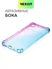 Фиолетовый противоударный чехол для Xiaomi Poco M5 силиконовый Broscorp, с усиленными углами