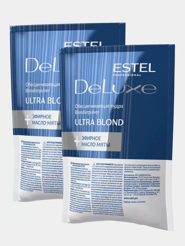 ESTEL PROFESSIONAL Пудра DE LUXE для обесцвечивания волос Ultra Blond ...