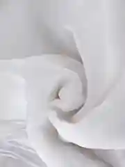Белый тюль под лен с утяжелителем для кухни в гостиную в детскую