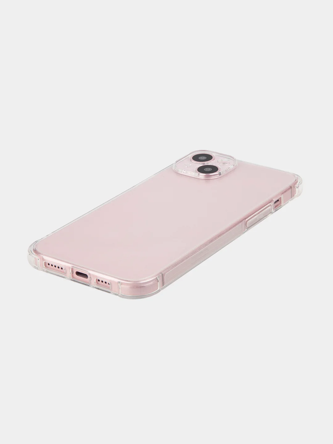 Прозрачный чехол для iPhone 15, 14, Pro, Max, Plus, силиконовый, BROSCORP, противоударный, углы, карман