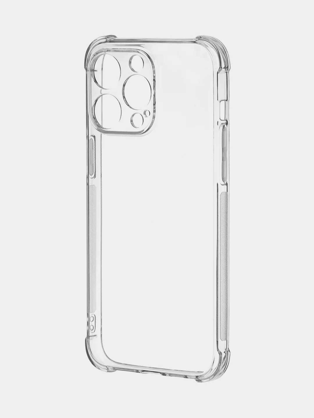 Прозрачный чехол для iPhone 15, 14, Pro, Max, Plus, силиконовый, BROSCORP, противоударный, углы, карман