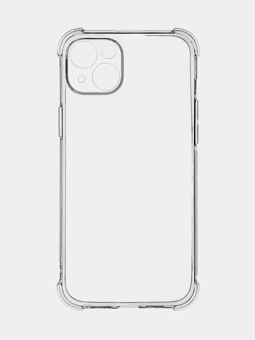 Прозрачный чехол для iPhone 15, 14, Pro, Max, Plus, силиконовый, BROSCORP, противоударный, углы, карман