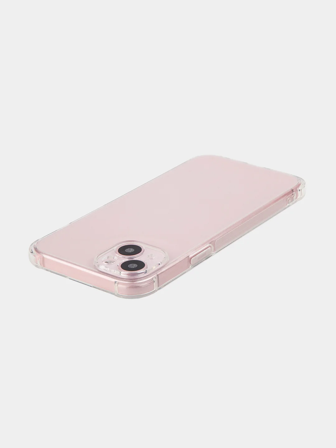 Прозрачный чехол для iPhone 15, 14, Pro, Max, Plus, силиконовый, BROSCORP, противоударный, углы, карман