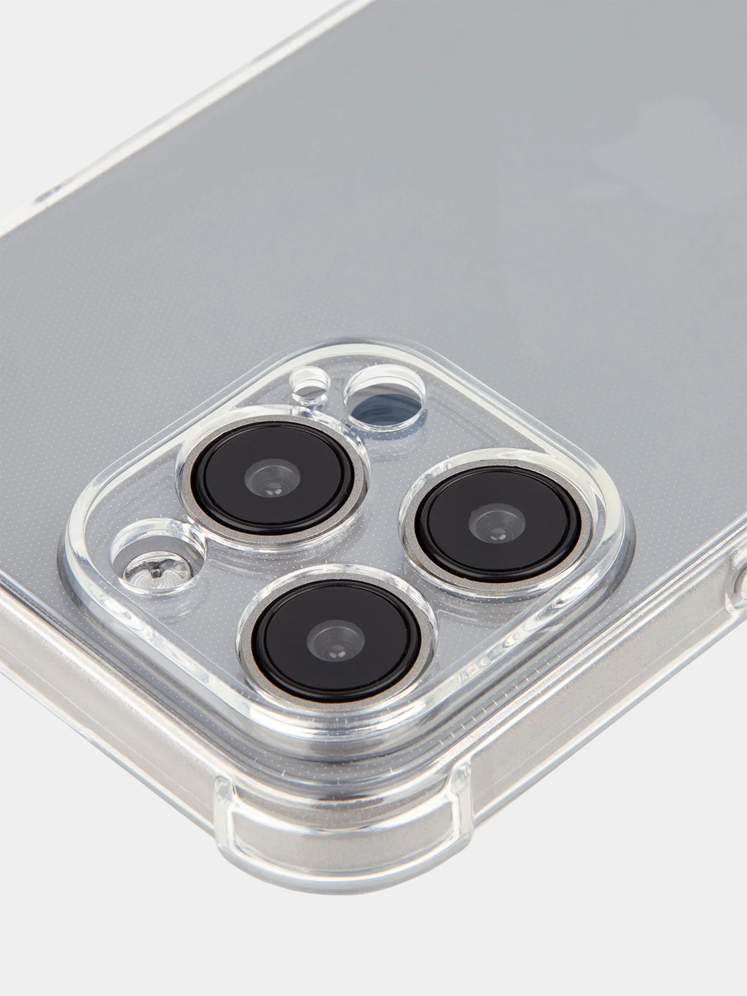 Прозрачный чехол для iPhone 15, 14, Pro, Max, Plus, силиконовый, BROSCORP, противоударный, углы, карман