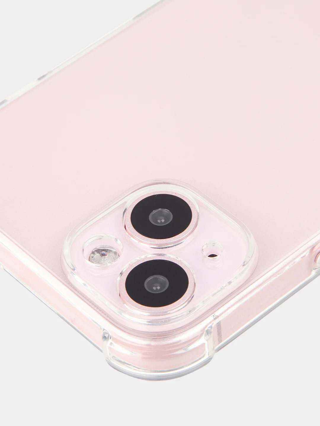 Прозрачный чехол для iPhone 15, 14, Pro, Max, Plus, силиконовый, BROSCORP, противоударный, углы, карман