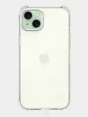 Прозрачный чехол для iPhone 15, 14, Pro, Max, Plus, силиконовый, BROSCORP, противоударный, углы, карман