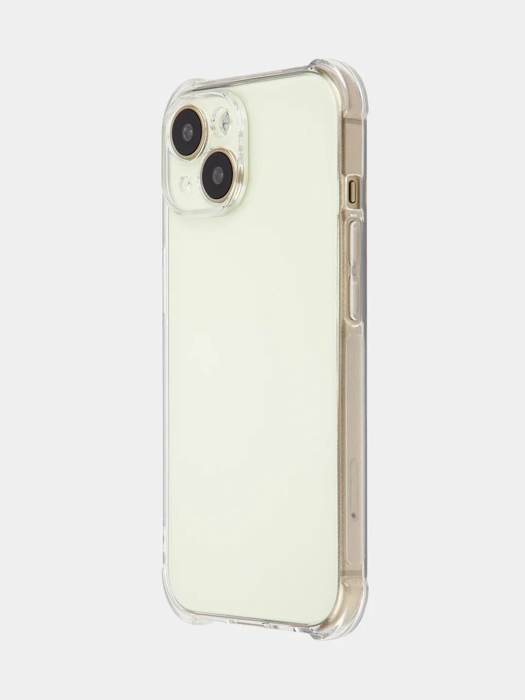 Прозрачный чехол для iPhone 15, 14, Pro, Max, Plus, силиконовый, BROSCORP, противоударный, углы, карман