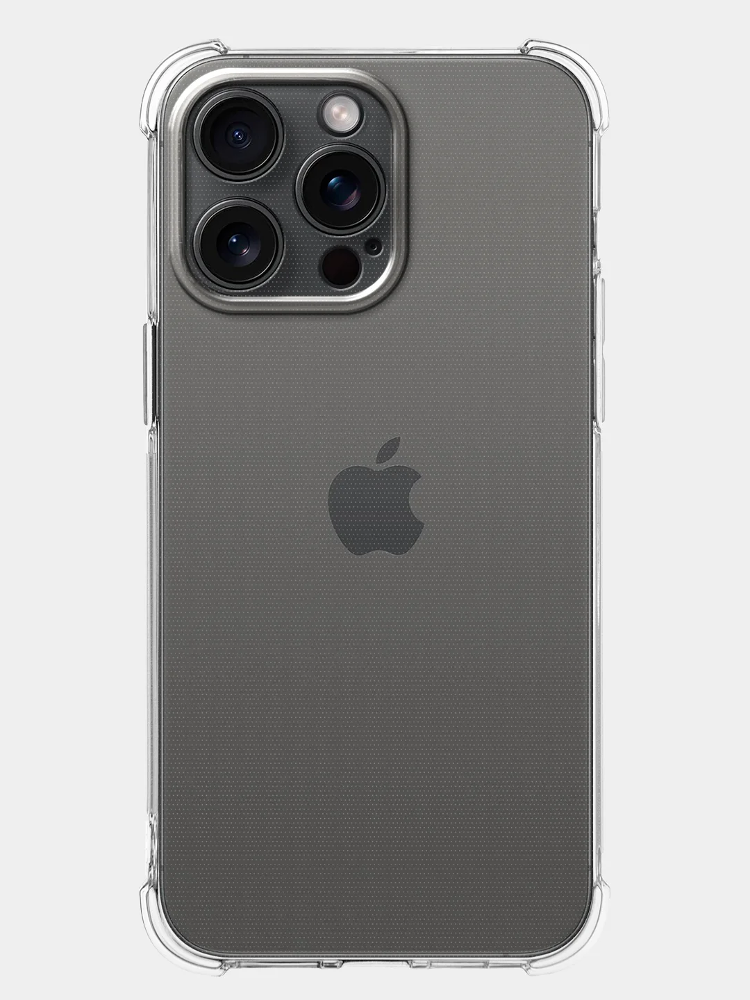 Прозрачный чехол для iPhone 15, 14, Pro, Max, Plus, силиконовый, BROSCORP, противоударный, углы, карман