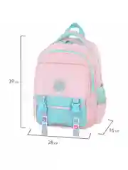 Рюкзак школьный для девочки, ранец, портфель 2 отделения и 3 кармана, 39х28х16 см Brauberg