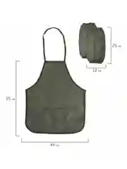 Фартук школьный детский, для труда, рисования, с нарукавниками, Пифагор, 3 кармана, 271095
