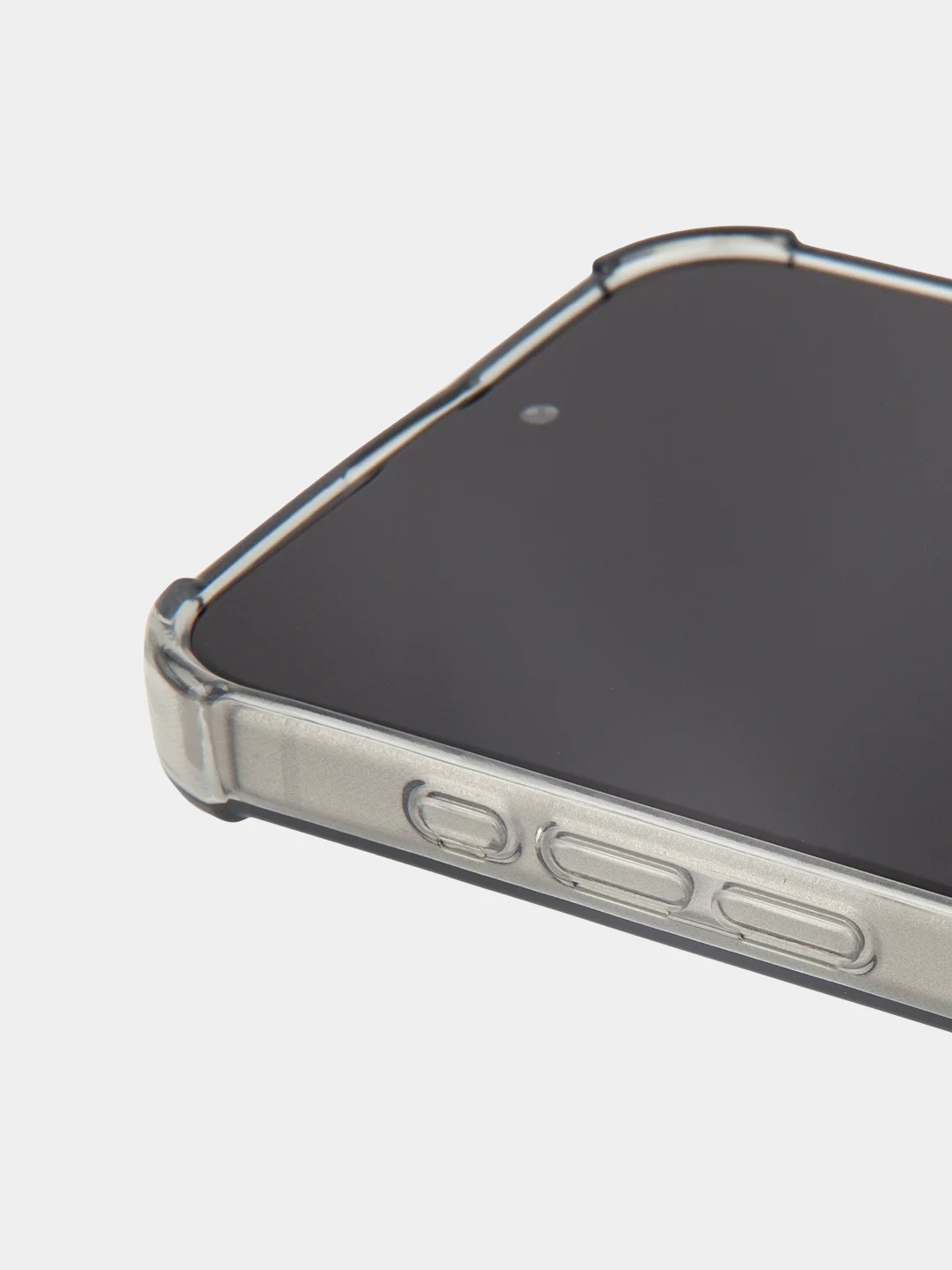 Серый чехол для iPhone 15, 14, Pro, Max, Plus, силиконовый, BROSCORP, противоударный, углы, карман